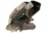 Dark Smoky Quartz Crystal Cluster - Brazil #84815-1